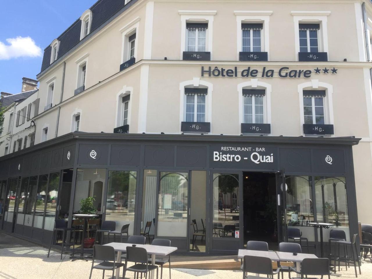 Hotel De La Gare - Restaurant Bistro Quai La Roche-sur-Yon Eksteriør billede
